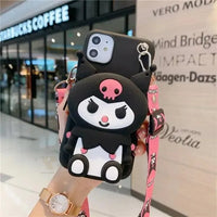 Sanrio Kuromi & Friends Wallet TPU Case (For iPhones) - Bear Hugs