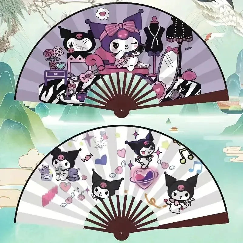 Sanrio Kuromi & My Melody Folding Fans - Bear Hugs