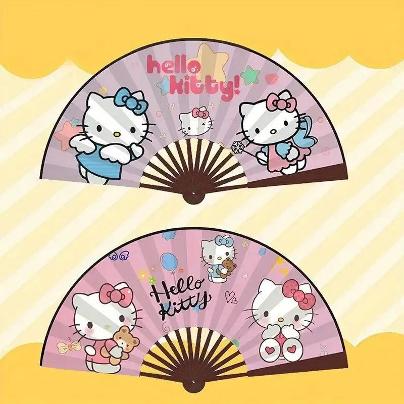 Sanrio Kuromi & My Melody Folding Fans - Bear Hugs