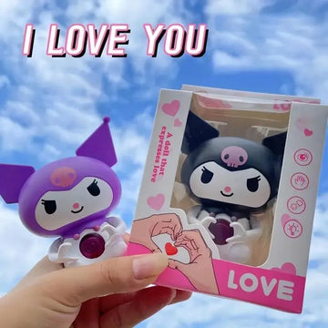 Sanrio Kuromi Cinnamoroll "I Love You" Talking Figurine - Bear Hugs