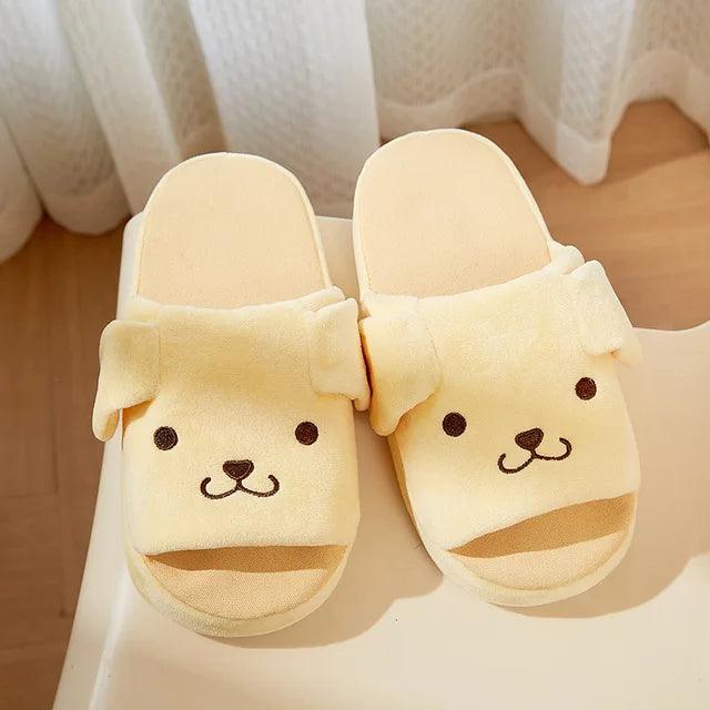 Sanrio Kuromi Cinnamoroll Plush Indoor Slippers - Bear Hugs