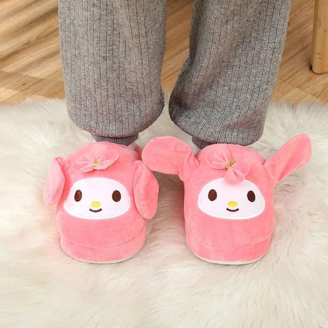 Sanrio Kuromi Cinnamoroll Plush Indoor Slippers - Bear Hugs