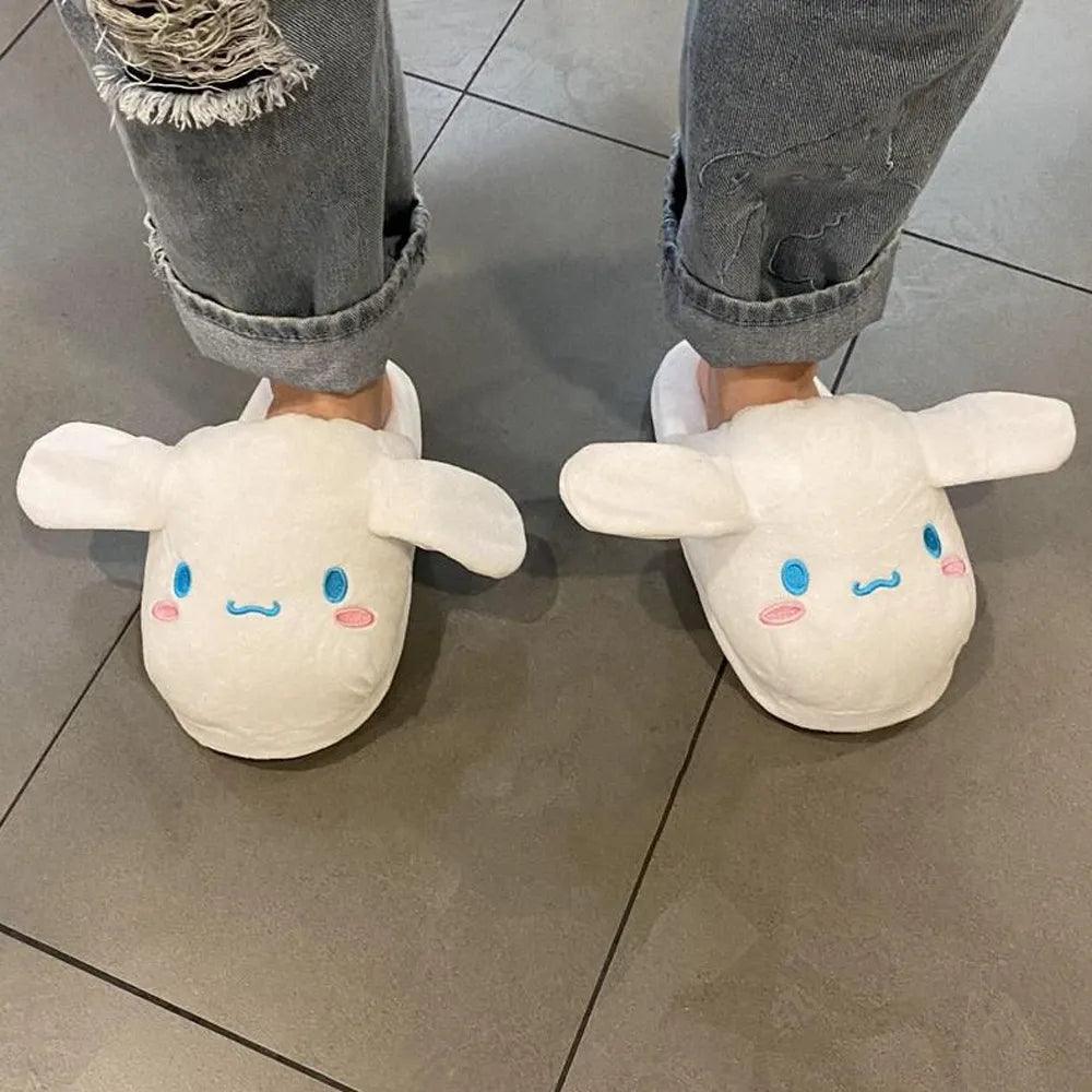 Sanrio Kuromi Cinnamoroll Plush Indoor Slippers - Bear Hugs