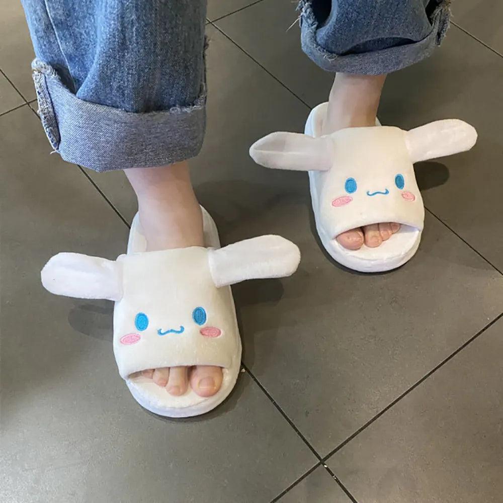 Sanrio Kuromi Cinnamoroll Plush Indoor Slippers - Bear Hugs