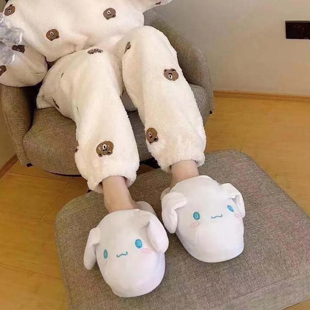 Sanrio Kuromi Cinnamoroll Plush Indoor Slippers - Bear Hugs