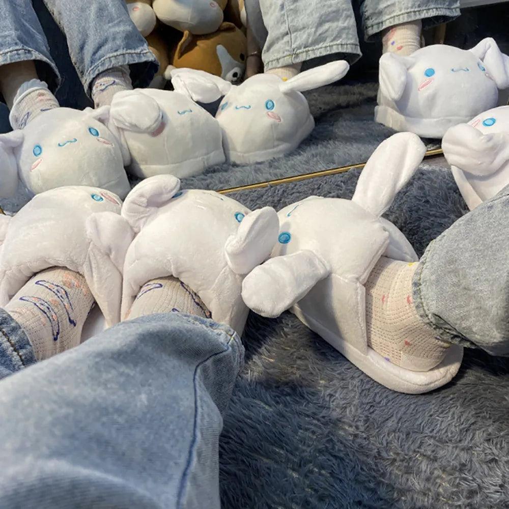 Sanrio Kuromi Cinnamoroll Plush Indoor Slippers - Bear Hugs