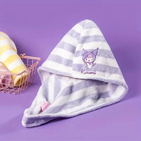 Sanrio Kuromi Hello Kitty Cinnamoroll Soft Absorbent Bath Cap - Bear Hugs