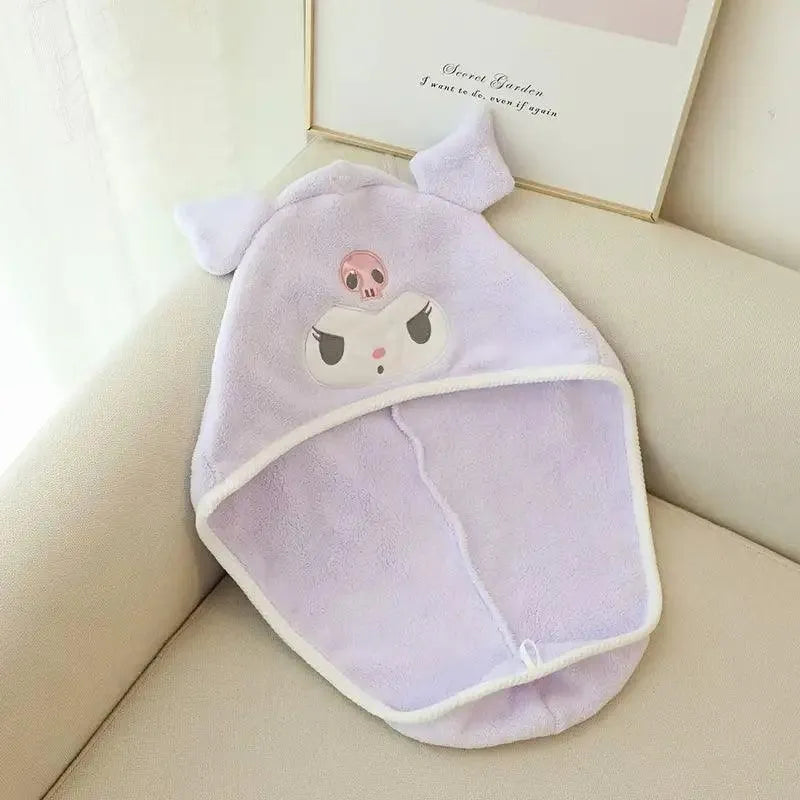 Sanrio Kuromi Hello Kitty Cinnamoroll Soft Absorbent Bath Cap - Bear Hugs