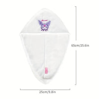 Sanrio Kuromi Hello Kitty Cinnamoroll Soft Absorbent Bath Cap - Bear Hugs