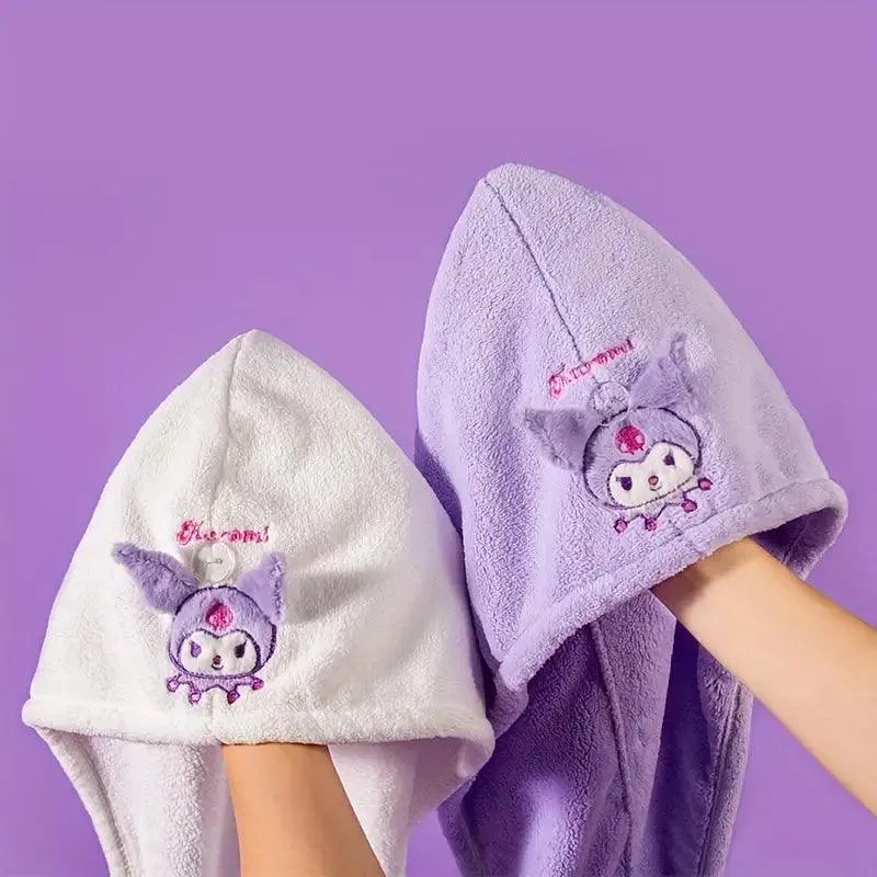 Sanrio Kuromi Hello Kitty Cinnamoroll Soft Absorbent Bath Cap - Bear Hugs