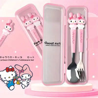 Sanrio Kuromi Hello Kitty Cinnamoroll Spoon Fork Set - Bear Hugs