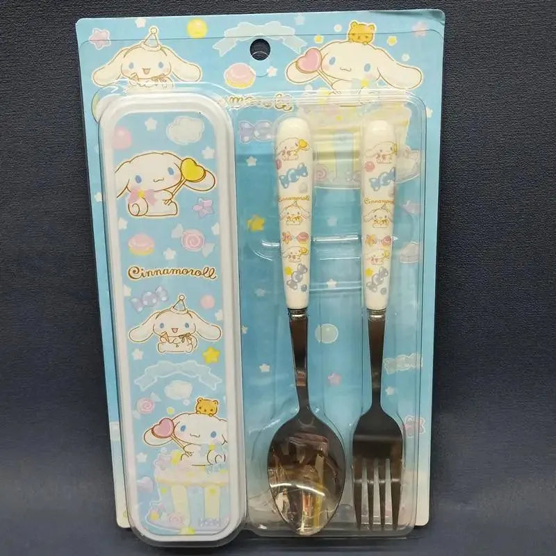 Sanrio Kuromi Hello Kitty Cinnamoroll Tableware Set (2 Pcs) - Bear Hugs