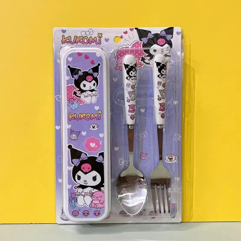 Sanrio Kuromi Hello Kitty Cinnamoroll Tableware Set (2 Pcs) - Bear Hugs