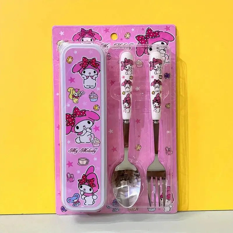 Sanrio Kuromi Hello Kitty Cinnamoroll Tableware Set (2 Pcs) - Bear Hugs