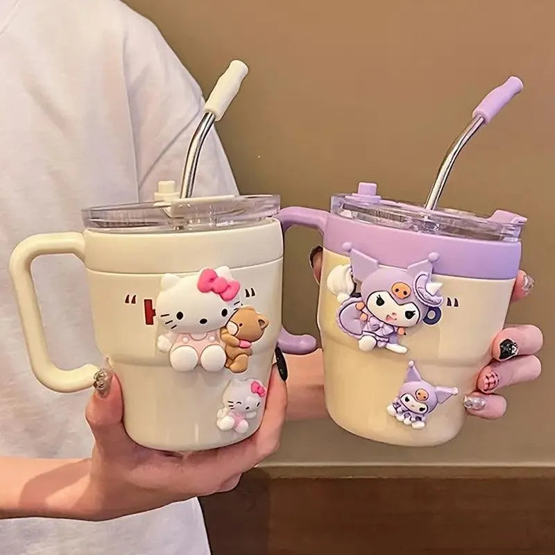 Sanrio Kuromi Hello Kitty Stainless Steel Mug (480 ml) - Bear Hugs