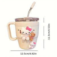 Sanrio Kuromi Hello Kitty Stainless Steel Mug (480 ml) - Bear Hugs