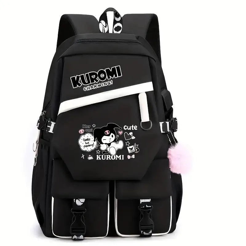 Sanrio Kuromi Kawaii Fashion Backpack - Bear Hugs