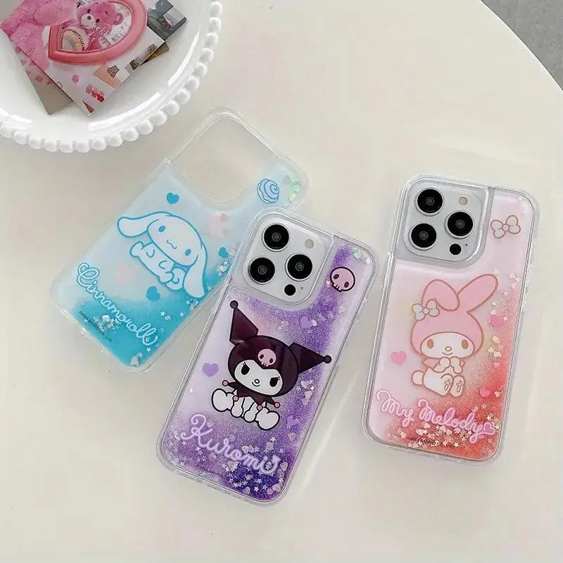 Sanrio Kuromi Melody Glitter Phone Case (For iPhones) - Bear Hugs