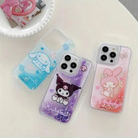 Sanrio Kuromi Melody Glitter Phone Case (For iPhones) - Bear Hugs