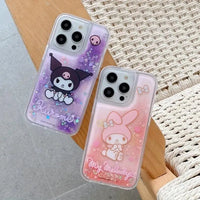 Sanrio Kuromi Melody Glitter Phone Case (For iPhones) - Bear Hugs