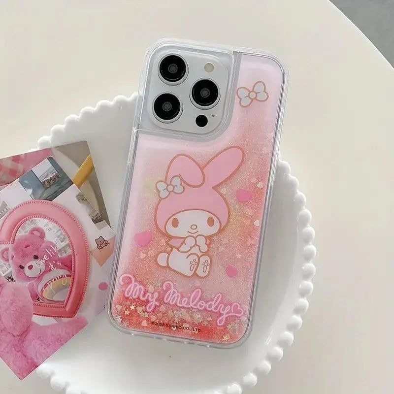 Sanrio Kuromi Melody Glitter Phone Case (For iPhones) - Bear Hugs