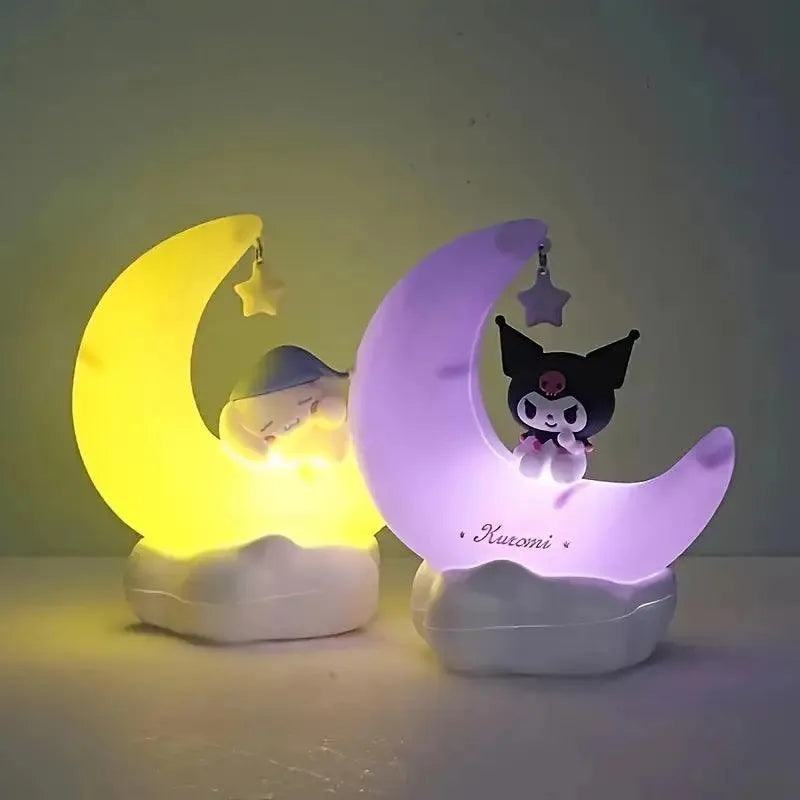 Sanrio Kuromi My Melody Cinnamoroll Moon Night Lamp - Bear Hugs