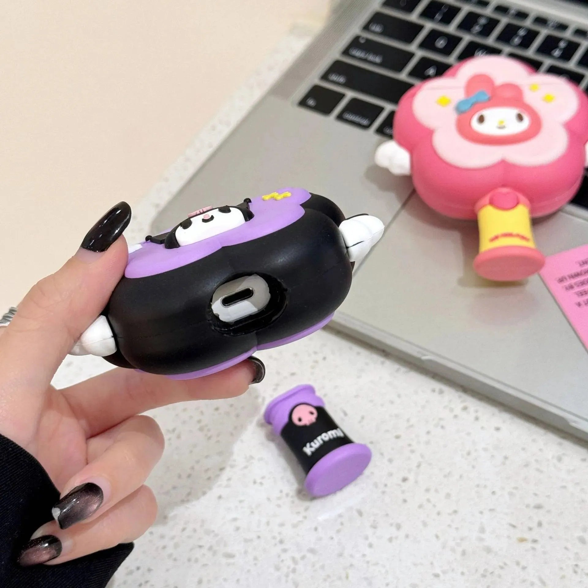 Sanrio Kuromi Wand Case (For Airpods) - Bear Hugs