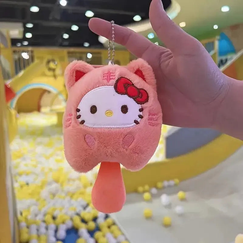 Sanrio Long Tail Plush Keychain - Bear Hugs