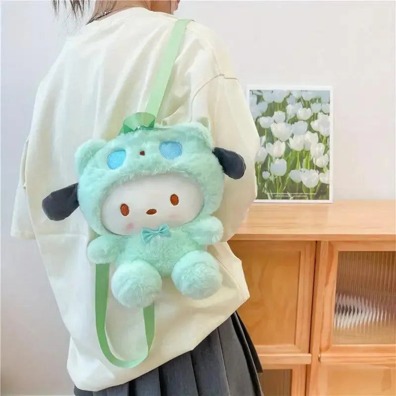 Sanrio Mini My Melody & Friends Plush Backpack - Bear Hugs