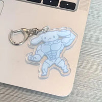 Sanrio Muscle Mania Keychain - Bear Hugs