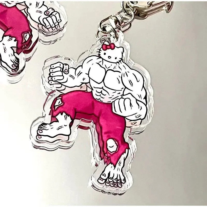 Sanrio Muscle Mania Keychain - Bear Hugs