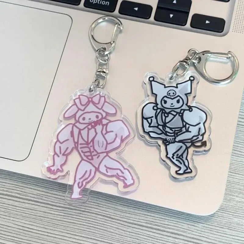 Sanrio Muscle Mania Keychain - Bear Hugs