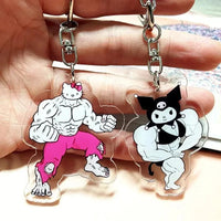 Sanrio Muscle Mania Keychain - Bear Hugs