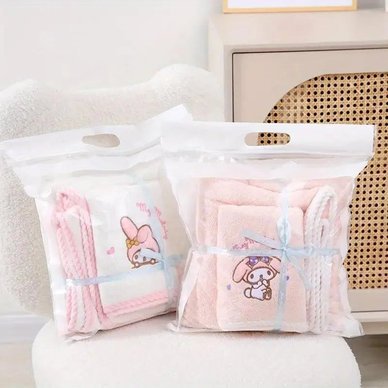 Sanrio My Melody Hand Towel Couple Set - Bear Hugs