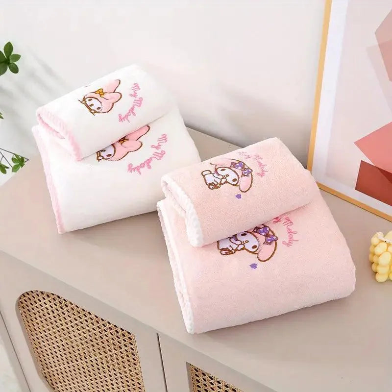 Sanrio My Melody Hand Towel Couple Set - Bear Hugs