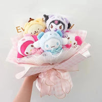 Sanrio My Melody Kuromi Purin Plush Pansy Bouquet - Bear Hugs