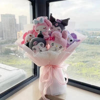 Sanrio My Melody Kuromi Purin Plush Pansy Bouquet - Bear Hugs