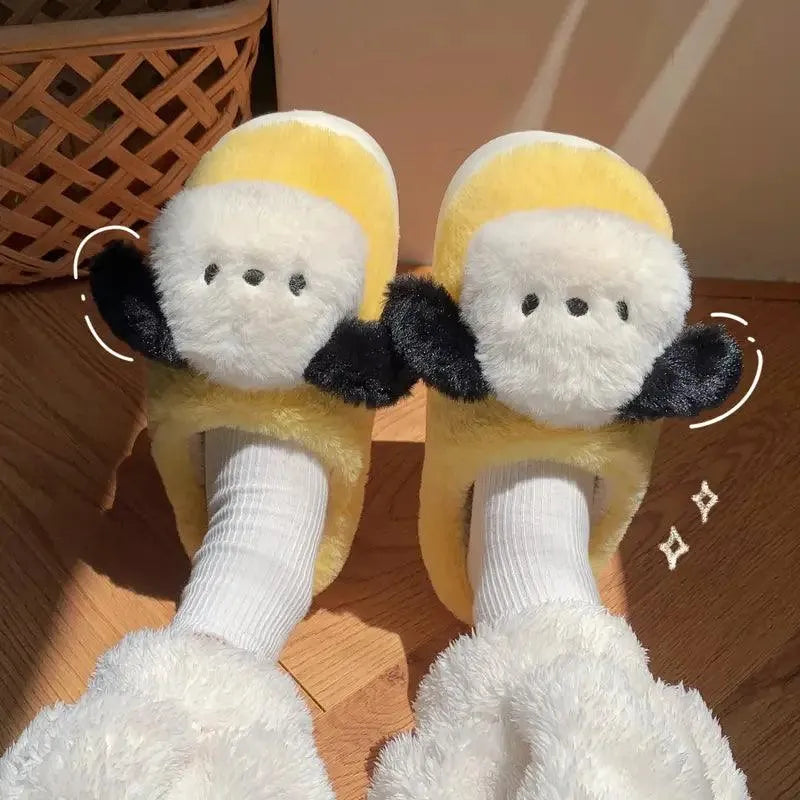 Sanrio Pochacco Cute Warm Sandals - Bear Hugs