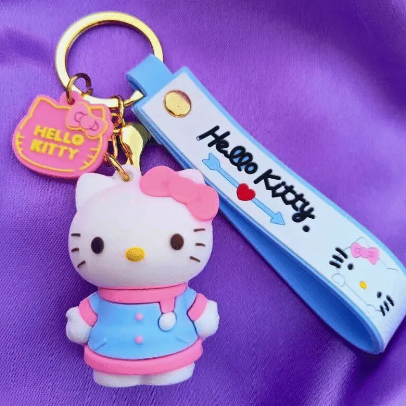 Sanrio Pom Pom Purin Hello Kitty 3D Keychain - Bear Hugs