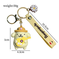 Sanrio Pom Pom Purin Hello Kitty 3D Keychain - Bear Hugs