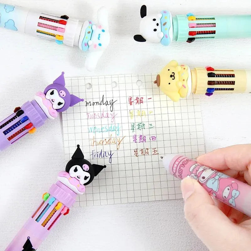 Sanrio Press Ten Color Ballpoint Pen - Bear Hugs