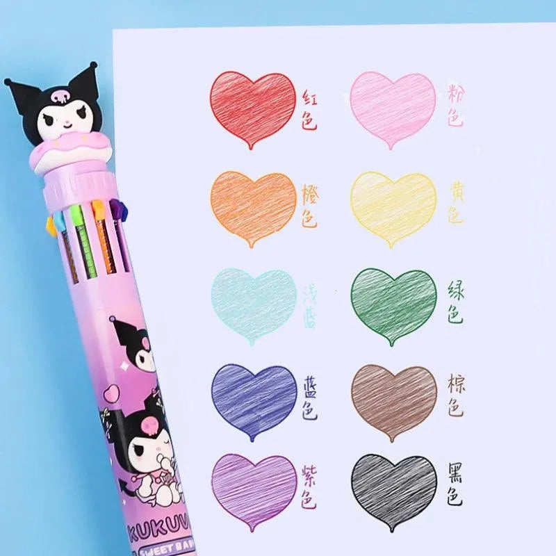 Sanrio Press Ten Color Ballpoint Pen - Bear Hugs