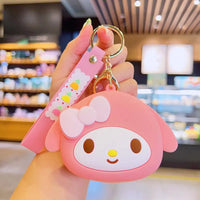 Sanrio Silicone Coin Pouch Keychain - Bear Hugs