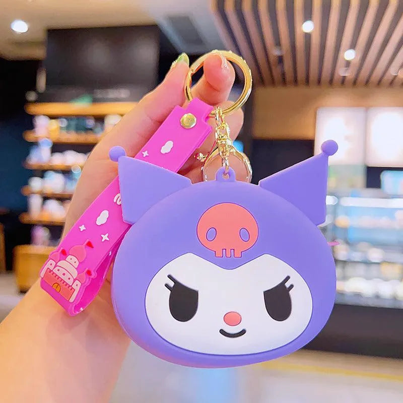 Sanrio Silicone Coin Pouch Keychain - Bear Hugs