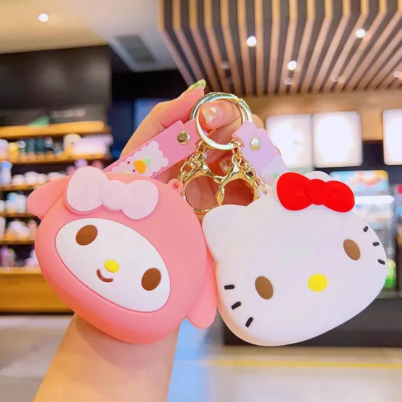 Sanrio Silicone Coin Pouch Keychain - Bear Hugs