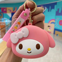 Sanrio Silicone Coin Pouch Keychain - Bear Hugs