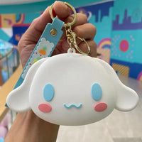 Sanrio Silicone Coin Pouch Keychain - Bear Hugs