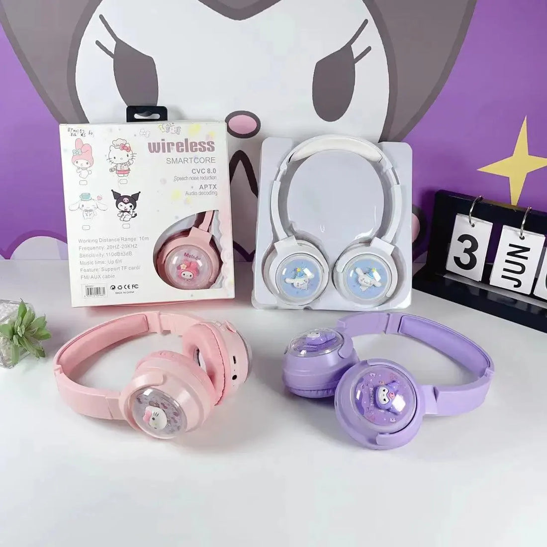 Sanrio Smart Core Bluetooth Headphones - Bear Hugs