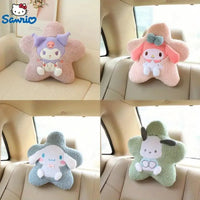 Sanrio Star Shaped Car Headrest and Back Plush Pillow - Bear Hugs