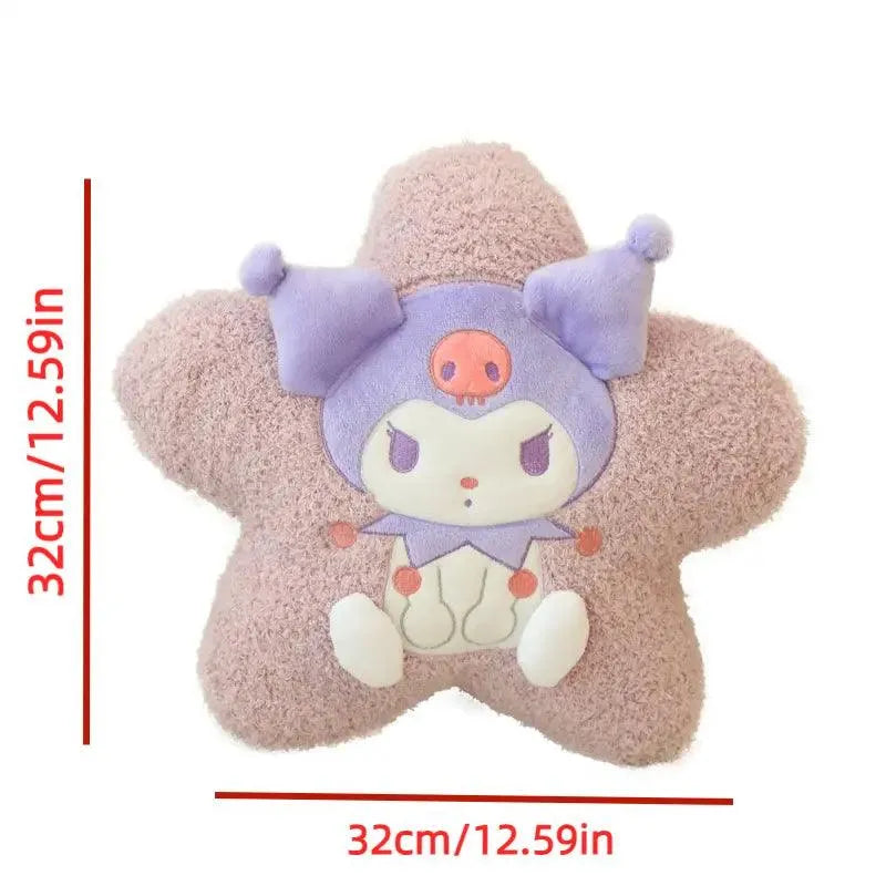 Sanrio Star Shaped Car Headrest and Back Plush Pillow - Bear Hugs